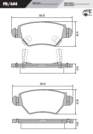 [PD604] [Frasle] PASTILLA ASTRA  104,7x42,5x15,6  TRAS