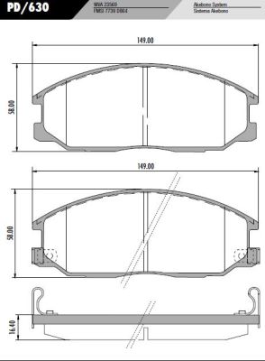 [PD630] [Frasle] PASTILLA SANTA FE  149x58x17  DEL