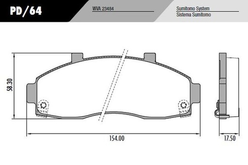 [PD64] [Frasle] PASTILLA BESTA 97/99  154x58,3x17,5  DEL
