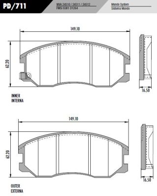 [PD711] [Frasle] PASTILLA CAPTIVA 09/  149x62,2x16,5  DEL