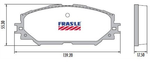 [PD740] [Frasle] PASTILLA COROLLA RAV4 III  139x55,317,5  DEL