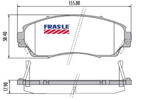 [PD809] [Frasle] PASTILLA CRV 07/11  155x58,5x18  DEL