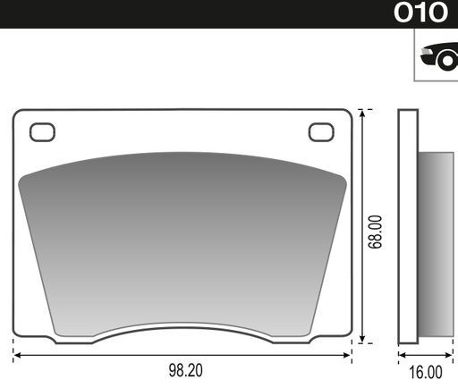 [12025] [Durbloc] PASTILLA FALCON CHEVY TORINO FAIRLAND  98,2x68x16  DEL