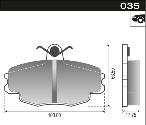 [12046] [Durbloc] PASTILLA DUNA UNO 91/  DEL