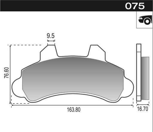 [12087] [Durbloc] PASTILLA A20 C20 D20 F1000 F100 BX  164x77,1x17  DEL