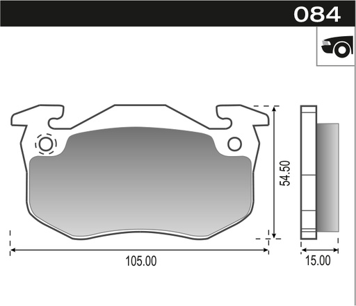 [12096] [Durbloc] PASTILLA CLIO R18 DSL EXPRESS 205  105x54,6x15  DEL