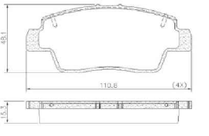 [12482] [Durbloc] PASTILLA KWID 1.0 19/ D I S C. VENTI  111x48,5x15,5  DEL