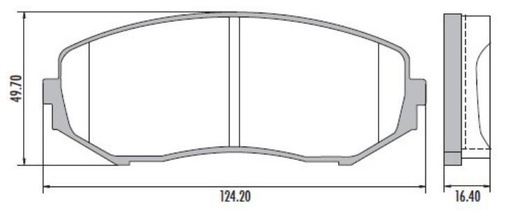 [12236M] [Durbloc] PASTILLA GRAN VITARA VITARA JIMNY  138x55x16,3  DEL