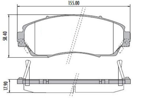 [12289M] [Durbloc] PASTILLA CRV 07/11  155x58,5x18  DEL