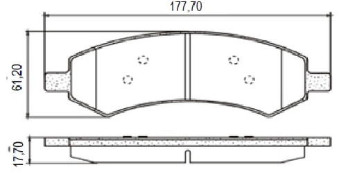 [12373M] [Durbloc] PASTILLA RAM 1500 15/  177,7x61,2x17,7  DEL