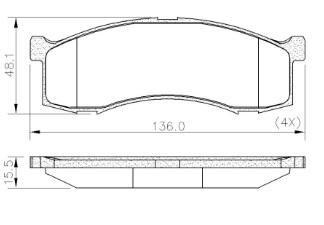[PD2370] [Frasle] PASTILLA CITROEN C3 2022/ DEL.
